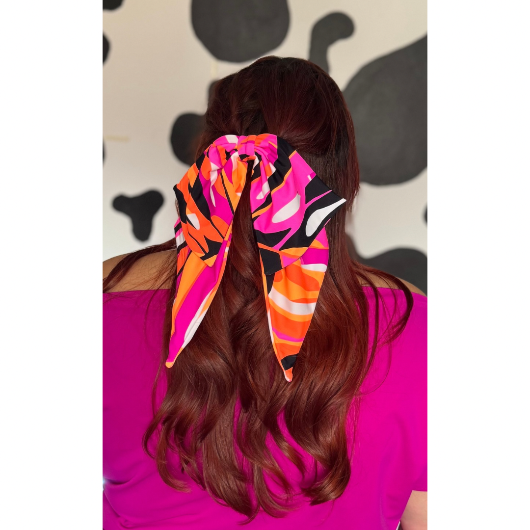 mademoiselle bow- neon monstera