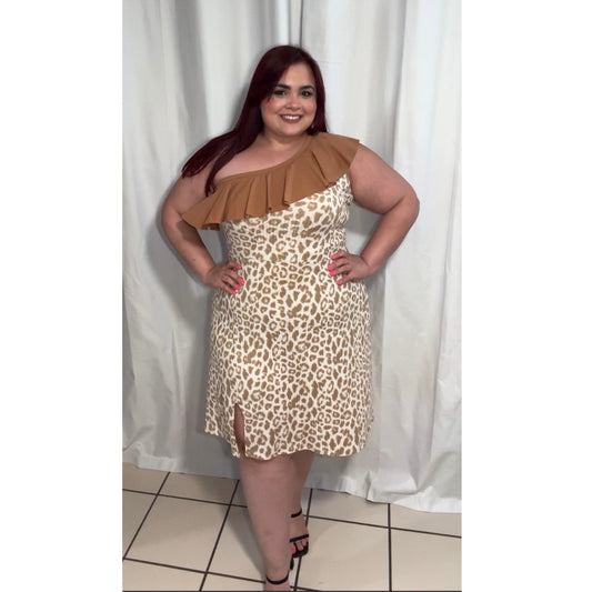 A-list one shoulder flare / short