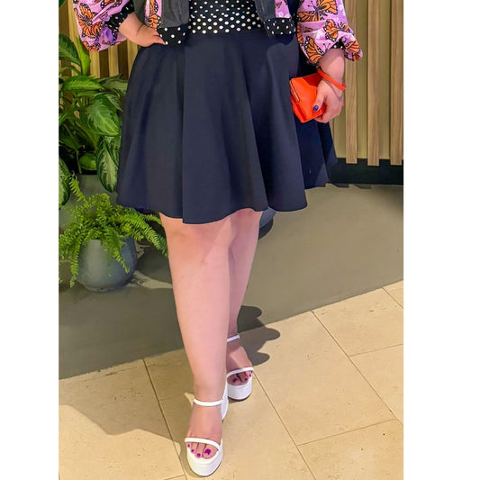 Serene Skirt Black/ built in shorts